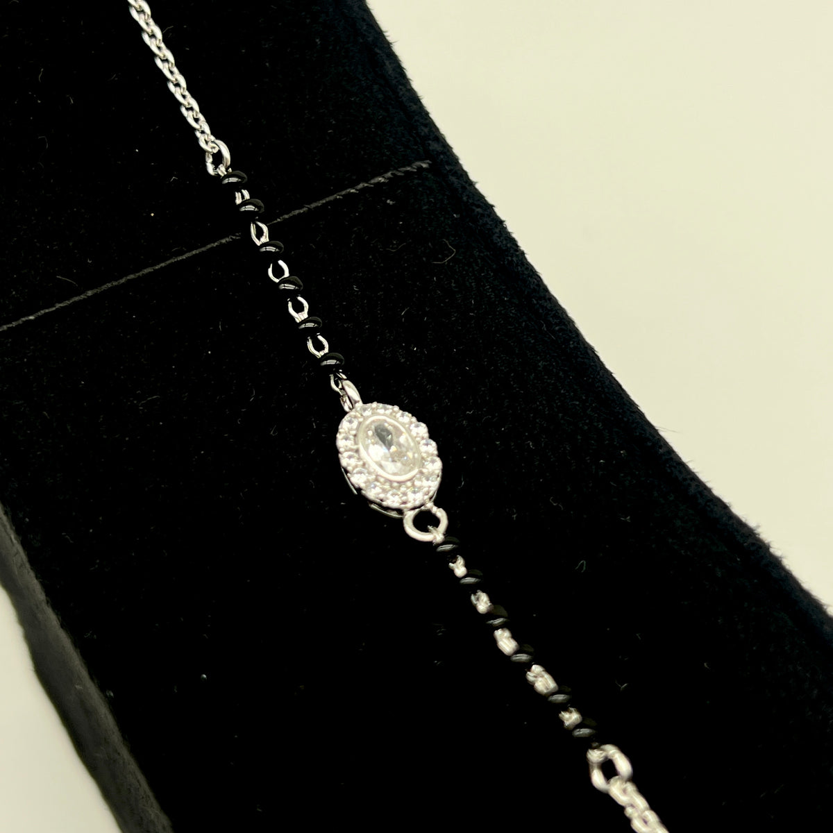 🖤✨ OvalÉlan 925 Silver Mangalsutra Bracelet