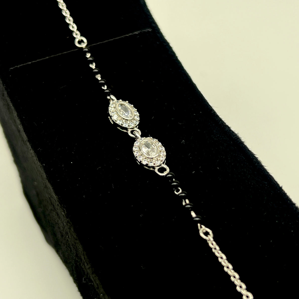 🖤✨ DuoÉlan 925 Silver Mangalsutra Bracelet