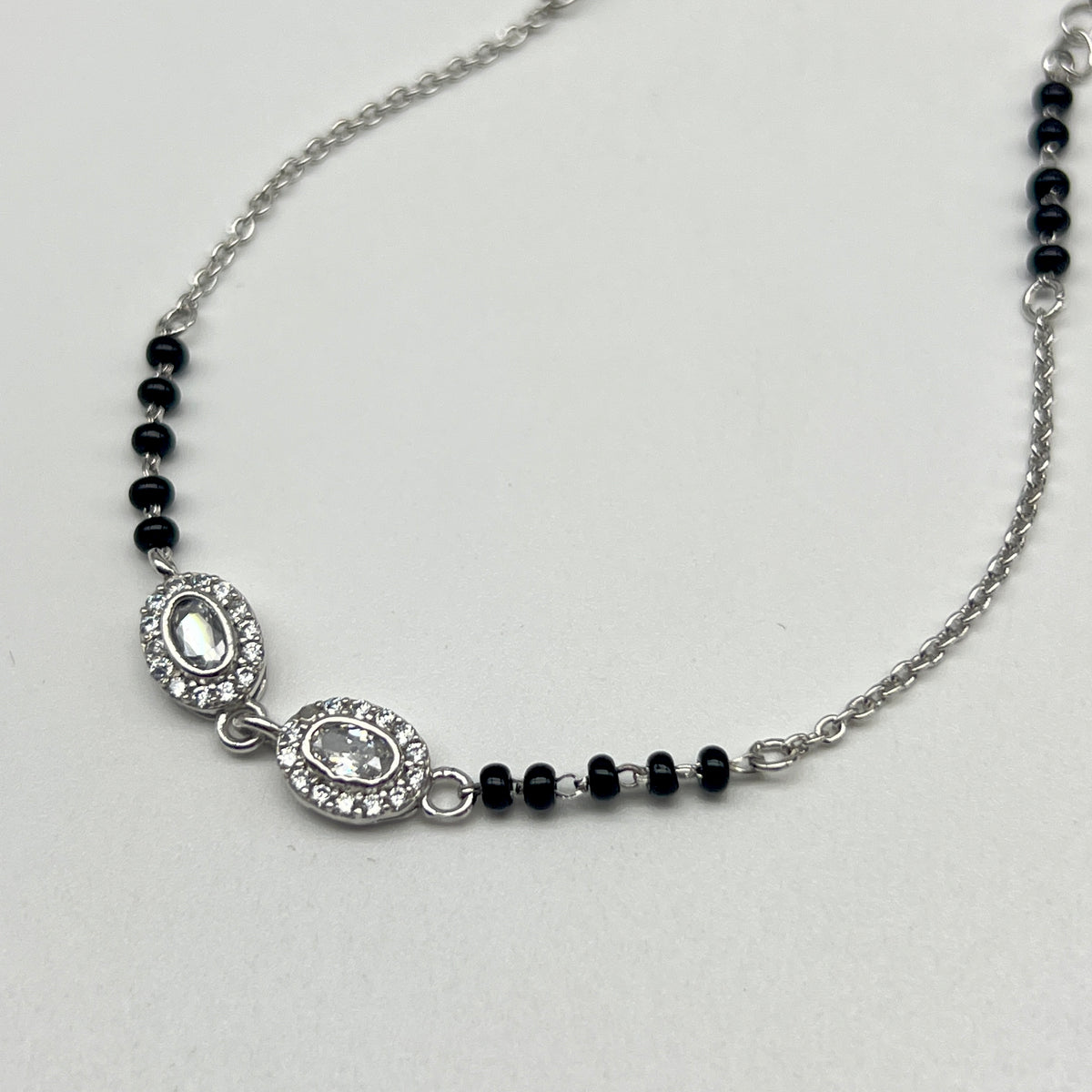🖤✨ DuoÉlan 925 Silver Mangalsutra Bracelet
