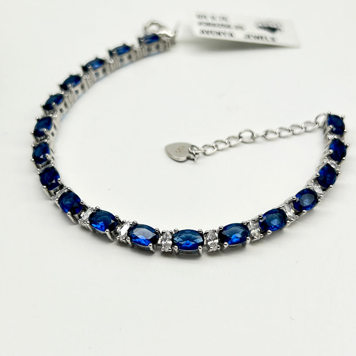 💙🤍✨ Marquise Royale 925 Silver Swarovski Bracelet