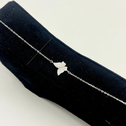💎🦋 IvoryWing 925 Silver Swarovski Bracelet