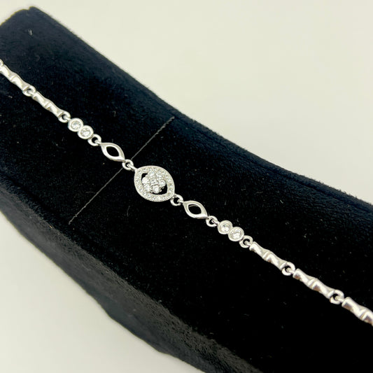 🌸💎 Pearlora Bloom 925 Silver Bracelet