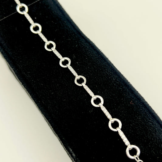 🌺💎 Floréa Radiance 925 Silver Bracelet