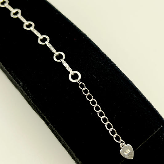 🌺💎 Floréa Radiance 925 Silver Bracelet
