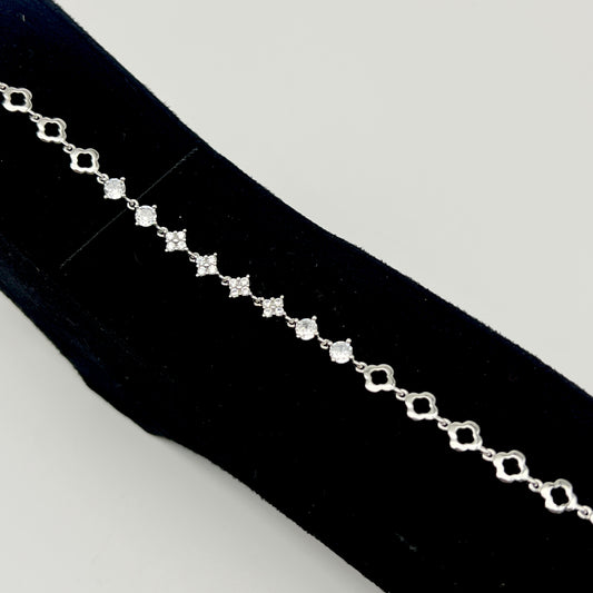 🍀💎 Vellora Clover 925 Silver Bracelet