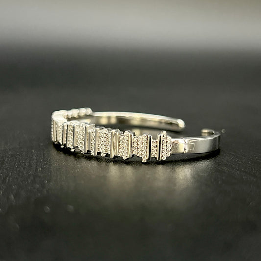 ✨ Asymora Micro Pavé 925 Silver Bangle 💎