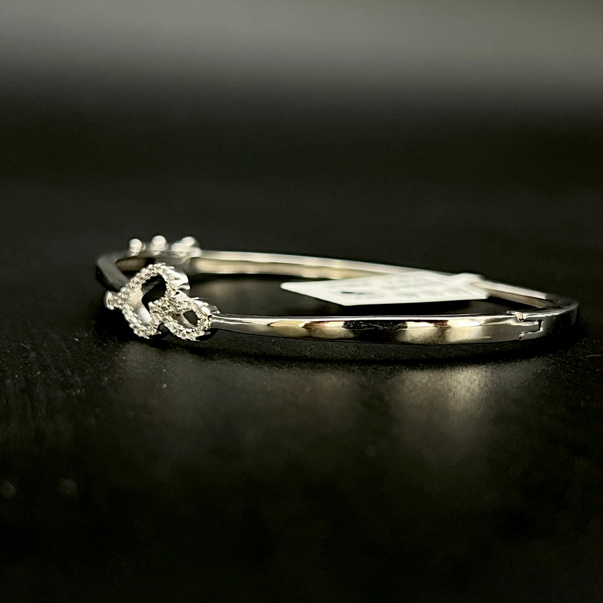 💖 Pearlisse Heart 925 Silver Bangle ✨💎