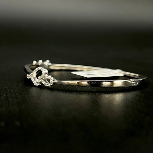💖 Pearlisse Heart 925 Silver Bangle ✨💎