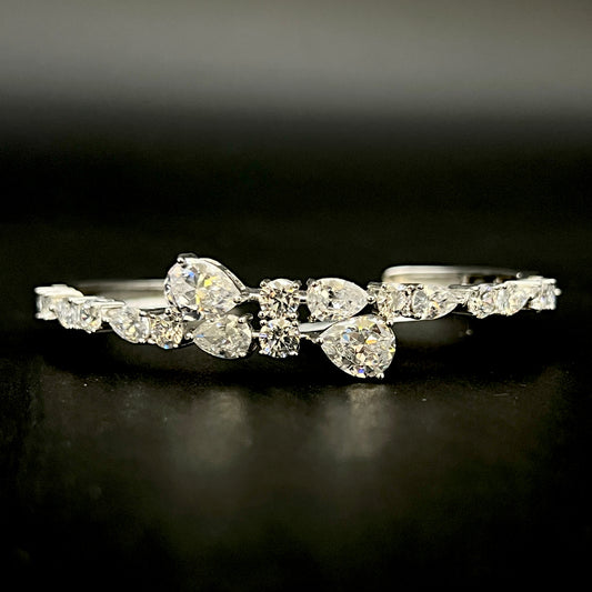💎✨ Brillora Solitaire 925 Silver Bangle