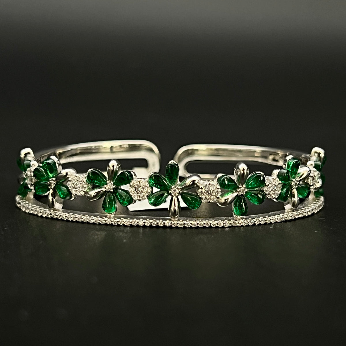 🍀💚 Verdelisse Bloom 925 Silver Bangle ✨