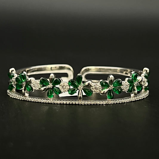 🍀💚 Verdelisse Bloom 925 Silver Bangle ✨