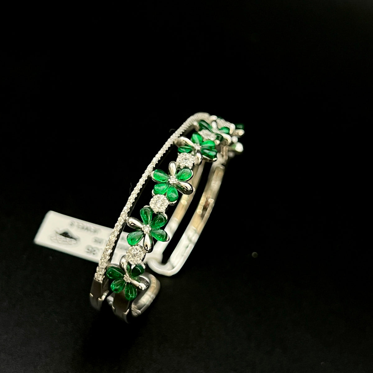 🍀💚 Verdelisse Bloom 925 Silver Bangle ✨