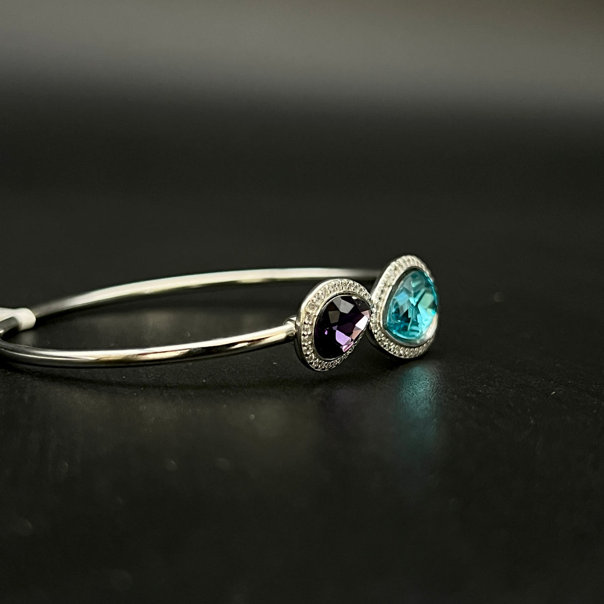 💙💜 DuoPearl Flexi 925 Silver Bangle ✨