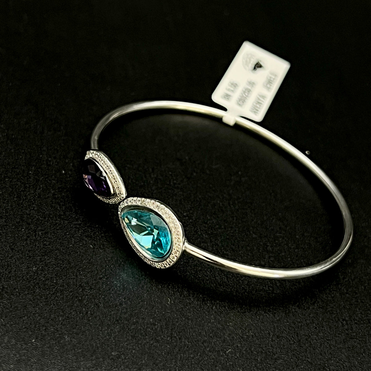 💙💜 DuoPearl Flexi 925 Silver Bangle ✨