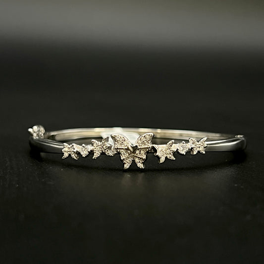 🦋✨ Papillora Swarovski 925 Silver Bangle 💎