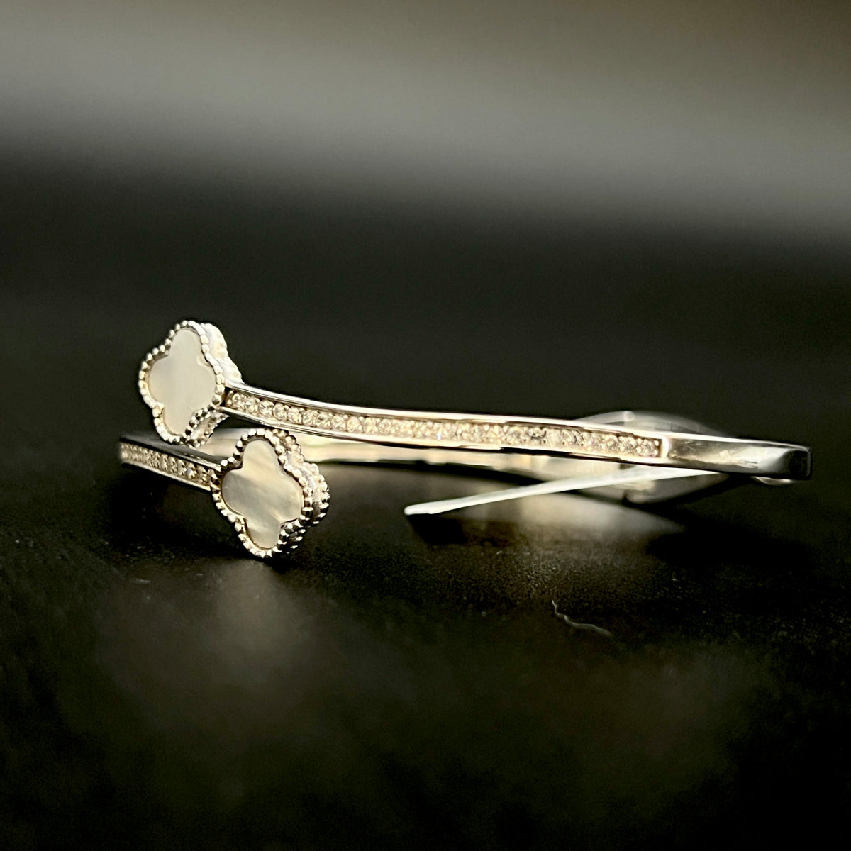 🌸✨ DuoFleur Éclat 925 Silver Bangle 💎