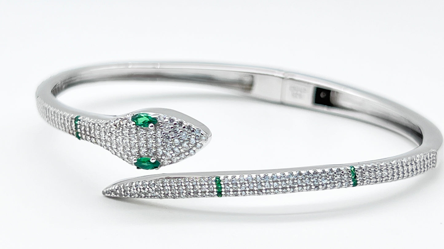 925 Sterling Silver Bangle – Bulgari Inspired Premium Design ✨💎