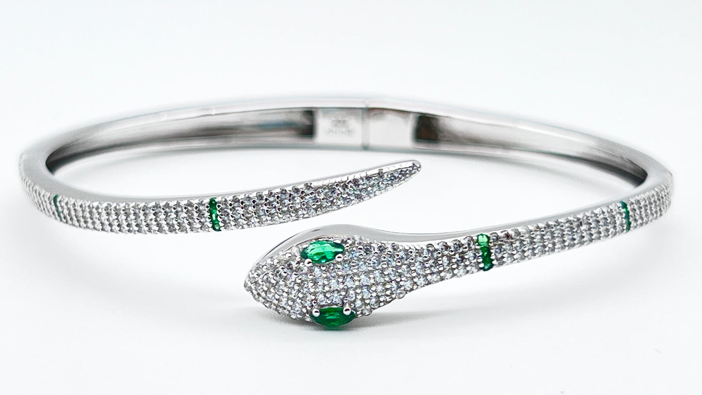925 Sterling Silver Bangle – Bulgari Inspired Premium Design ✨💎