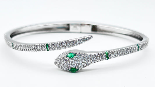 925 Sterling Silver Bangle – Bulgari Inspired Premium Design ✨💎