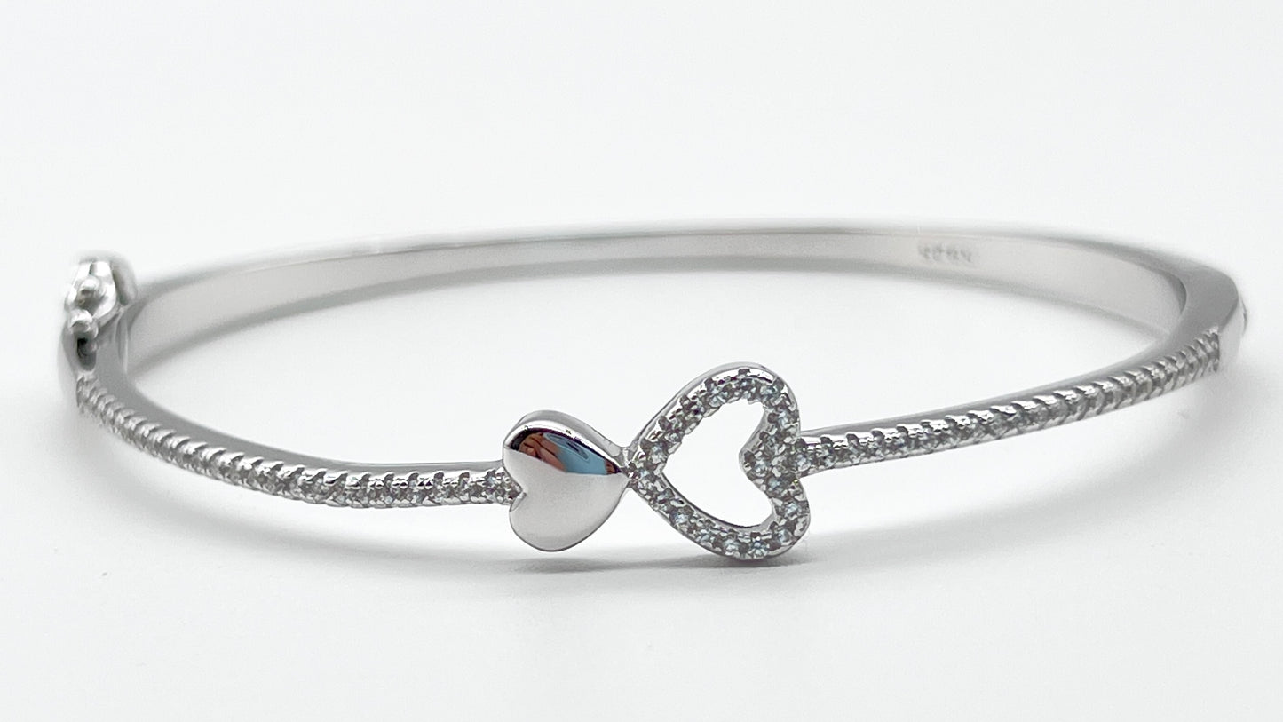 925 Sterling Silver Love Bangle ❤️✨