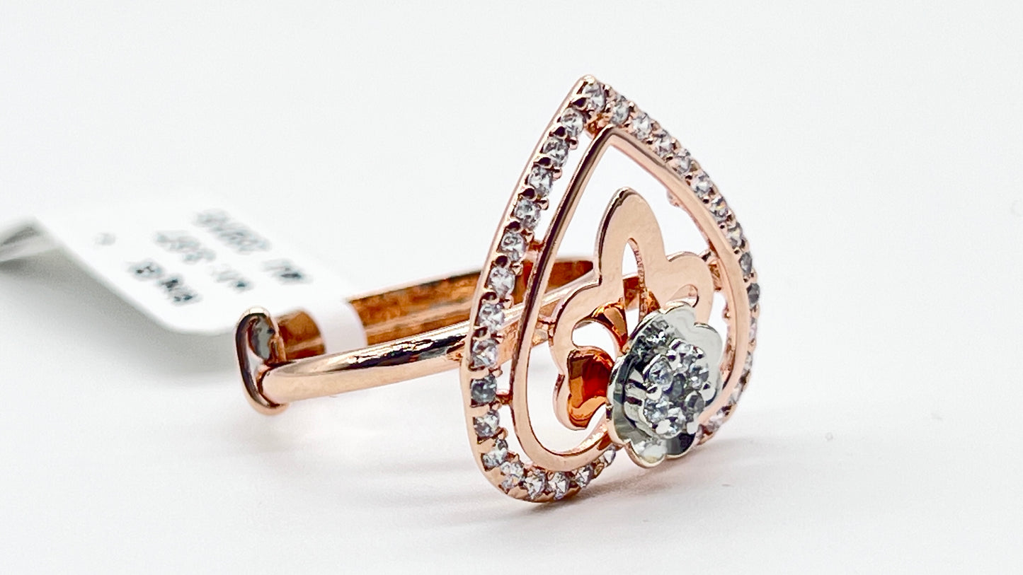 RoséHeart Filigree Ring 🌹💖