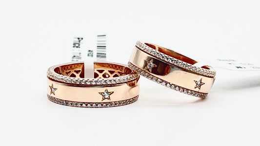 π EternalSpin Wedding Band