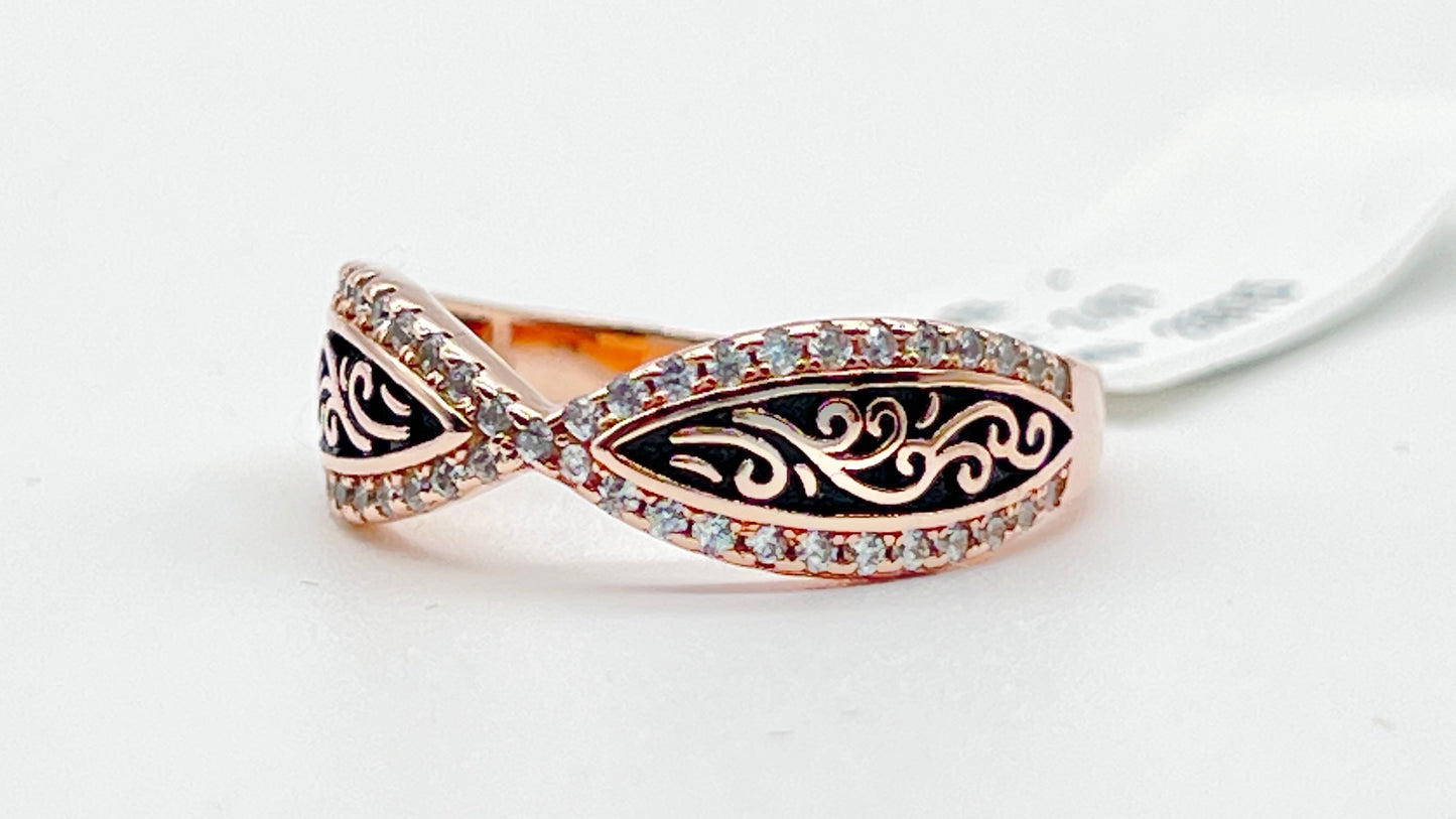 ObsidianRosé Ring 🌹💎