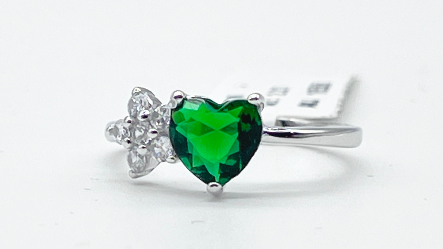 💚 Topaz Star Heart Ring 💎✨