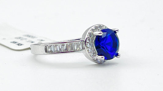 💙 Sapphire Halo Ring 💎✨