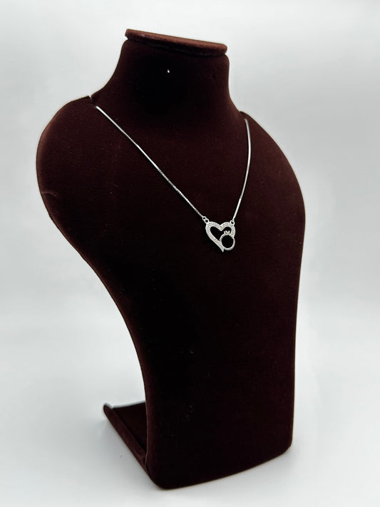 ❤️💍✨ Evera Ringheart Swarovski 925 Silver Necklace ✨💎