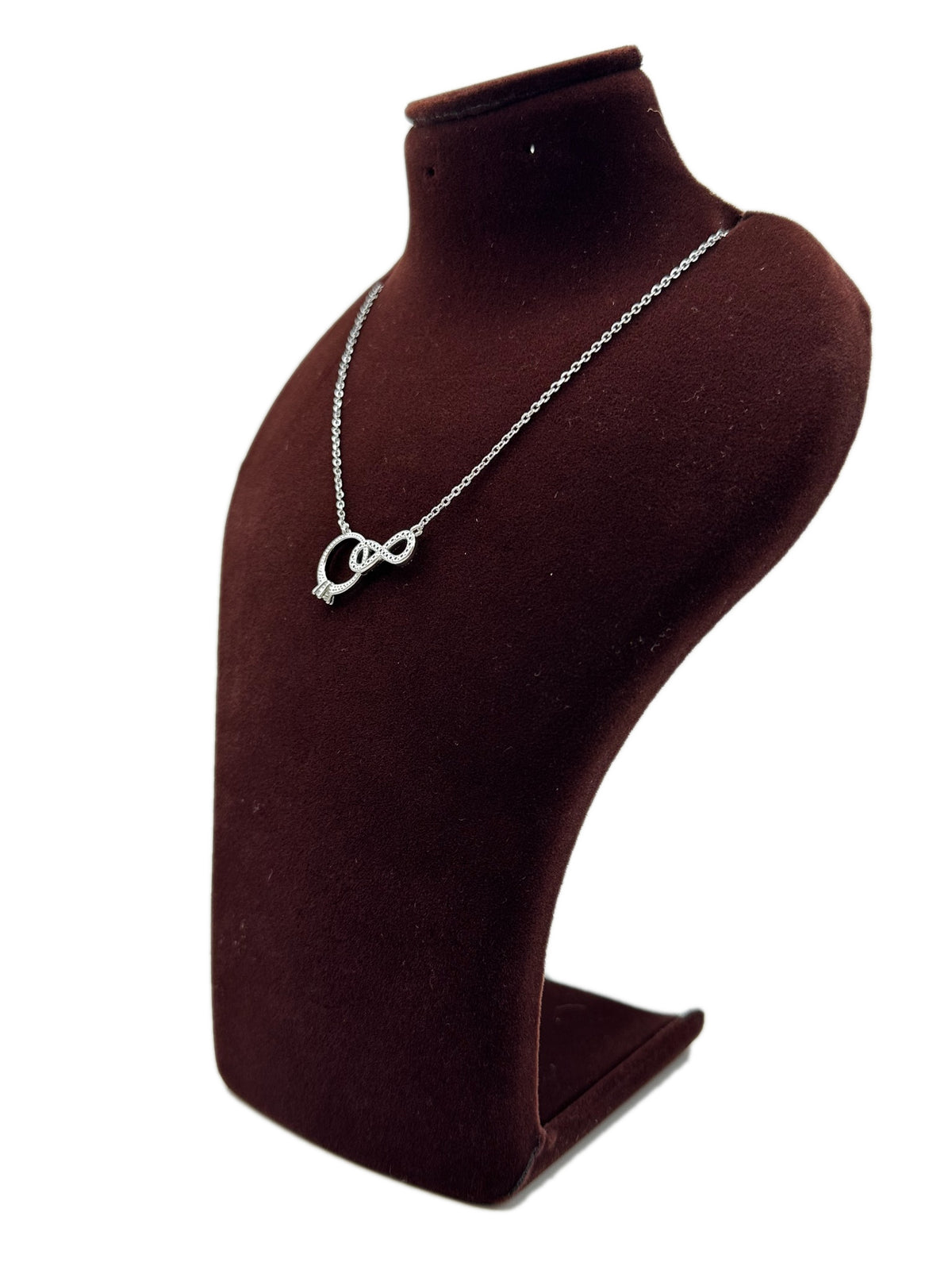 ♾️💍✨ Evaris Infinity Ring 925 Silver Necklace ✨💎