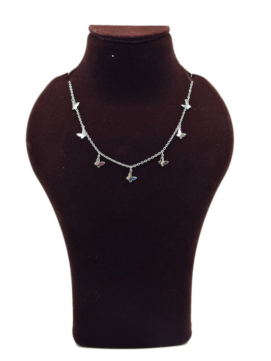 🦋✨ Maripelle Charm 925 Silver Butterfly Necklace ✨💎