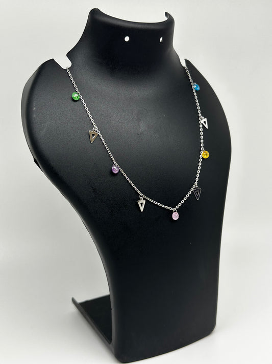 🌈💎 Rangmala Charm Tanmaniya Necklace